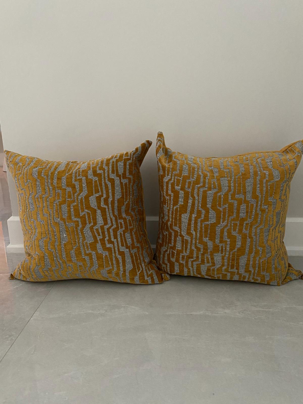 Decorative pillows (2) 20” X 20”