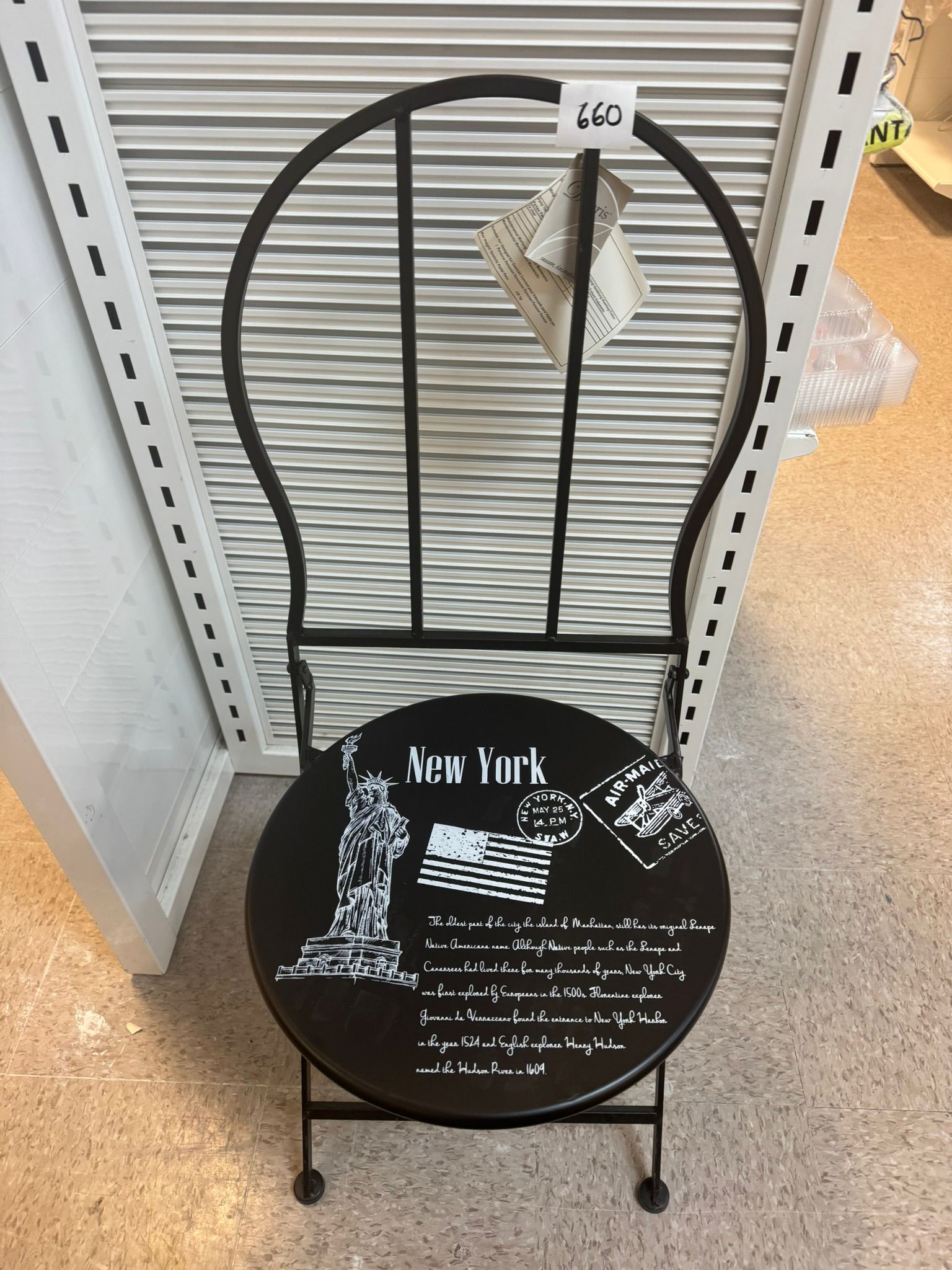 metal chair