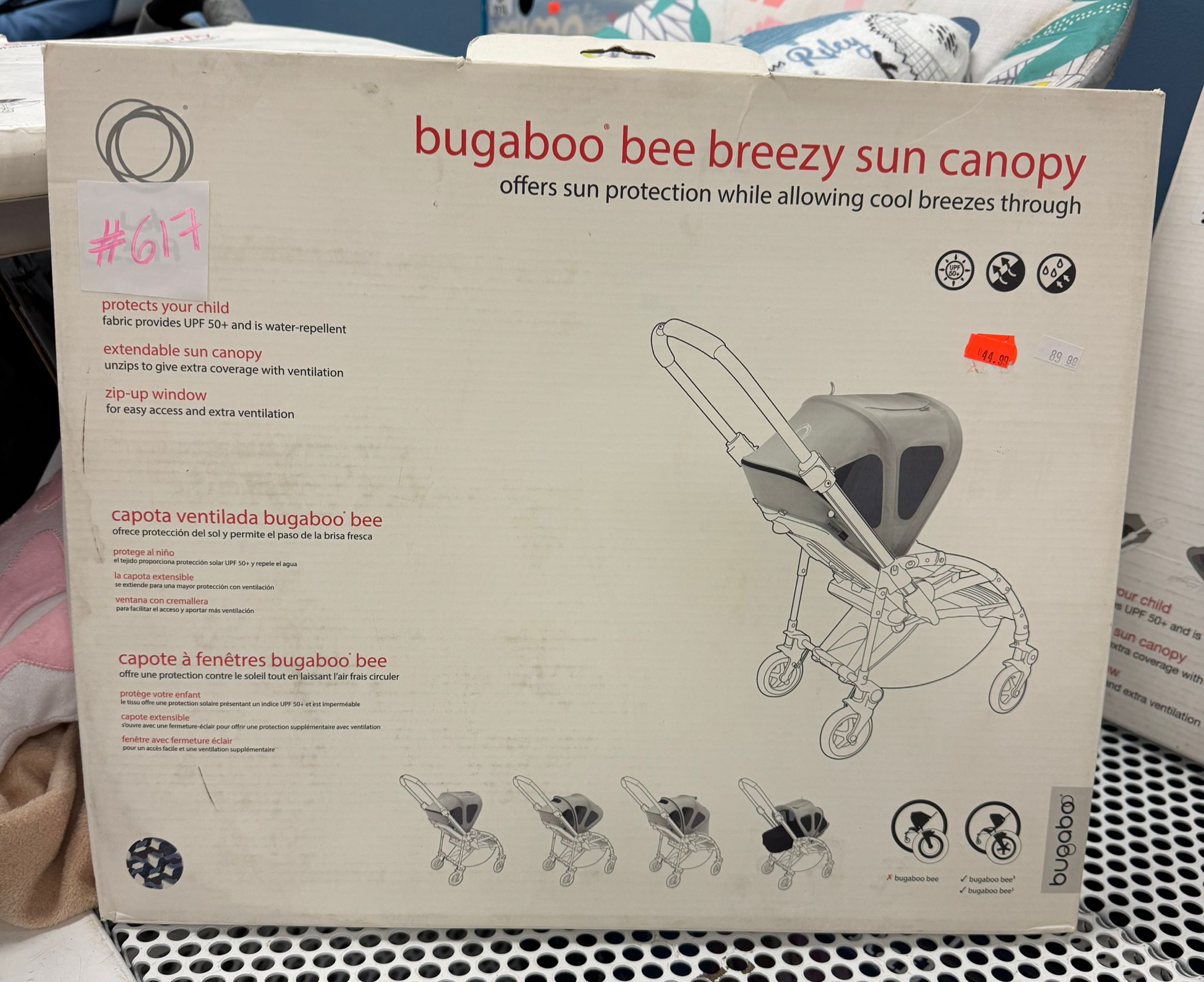 bugaboo bee breezy sun canopy