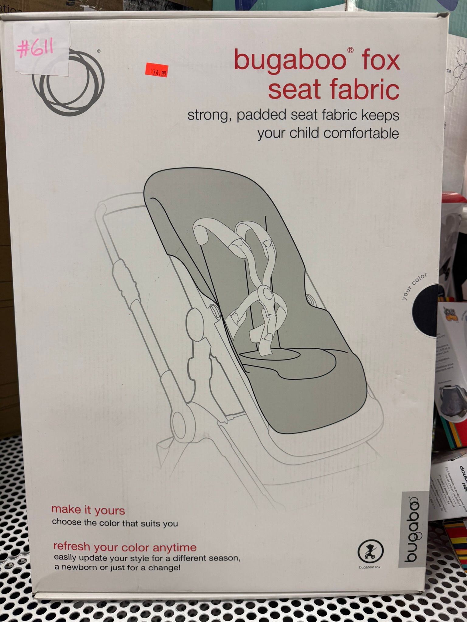 bugaboo fox seat fabric black