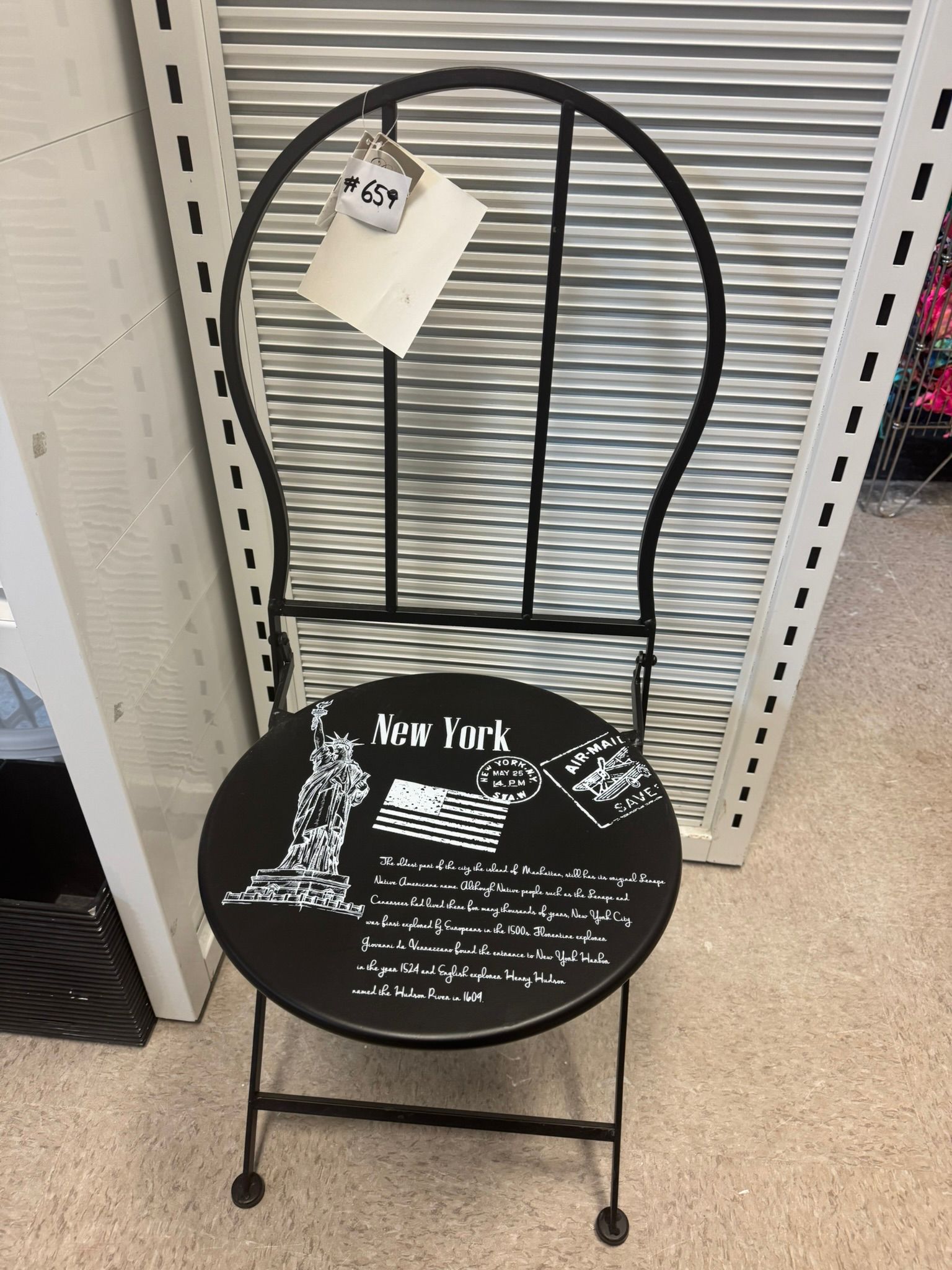 metal chair