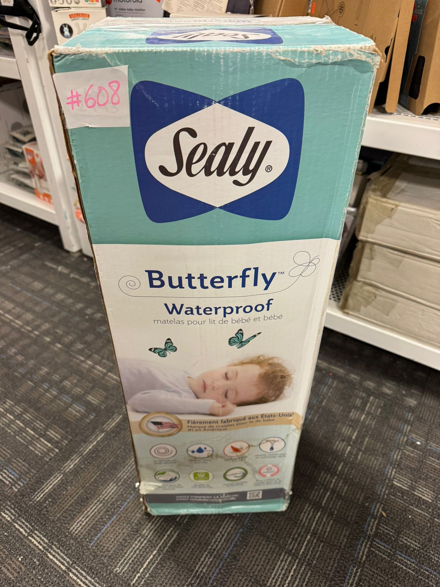 sealy waterproof mattress for baby bed 132*71cm
