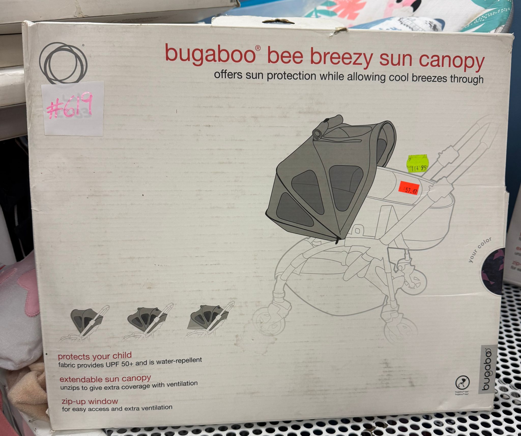 bugaboo bee breezy sun canopy