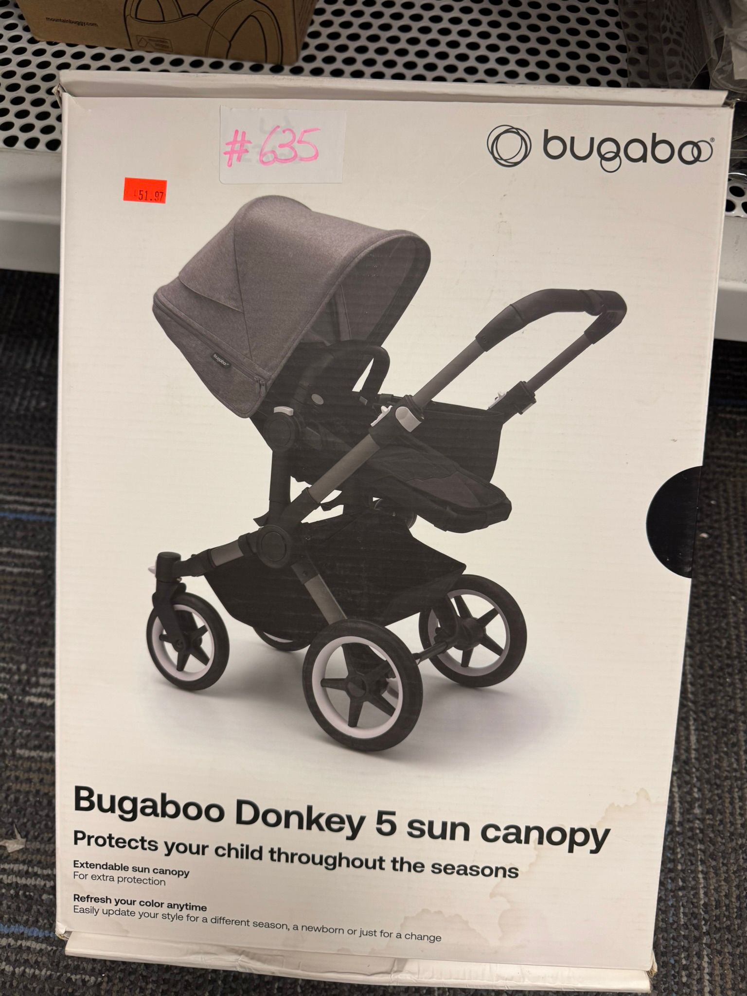 bugaboo donkey 5 sun canopy