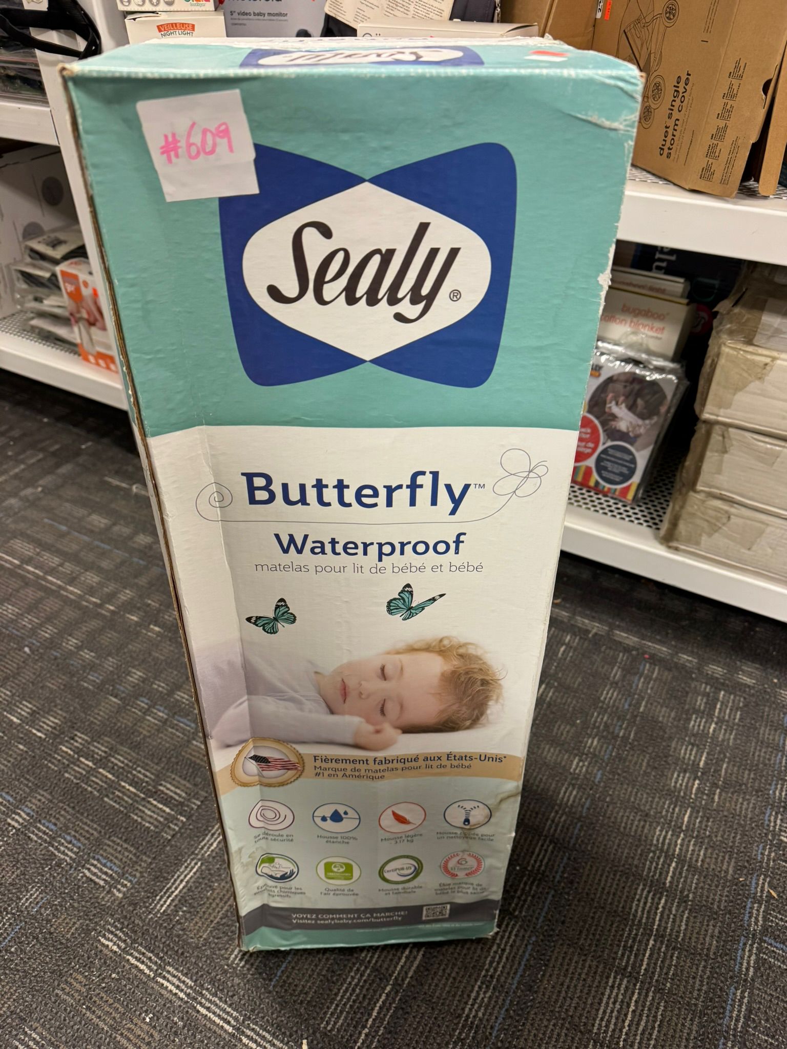 sealy waterproof mattress for baby bed 132*71cm